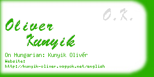 oliver kunyik business card